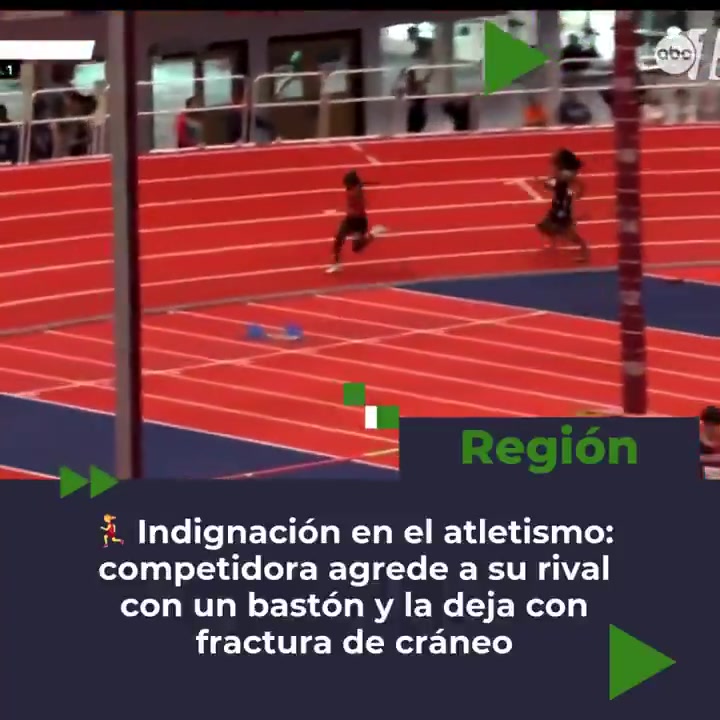 mk体育逆天😮美国一选手赛中遭对手直接用接力棒击打头部，或颅骨骨折